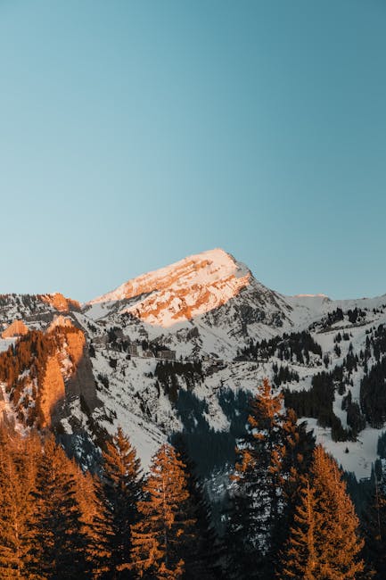 Mountain Landscapes - Breathtaking view of snowy mountains and alpine #30037798