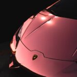 Luxury Cars - Close-up of a luxurious pink Lamborghini superca #6891813